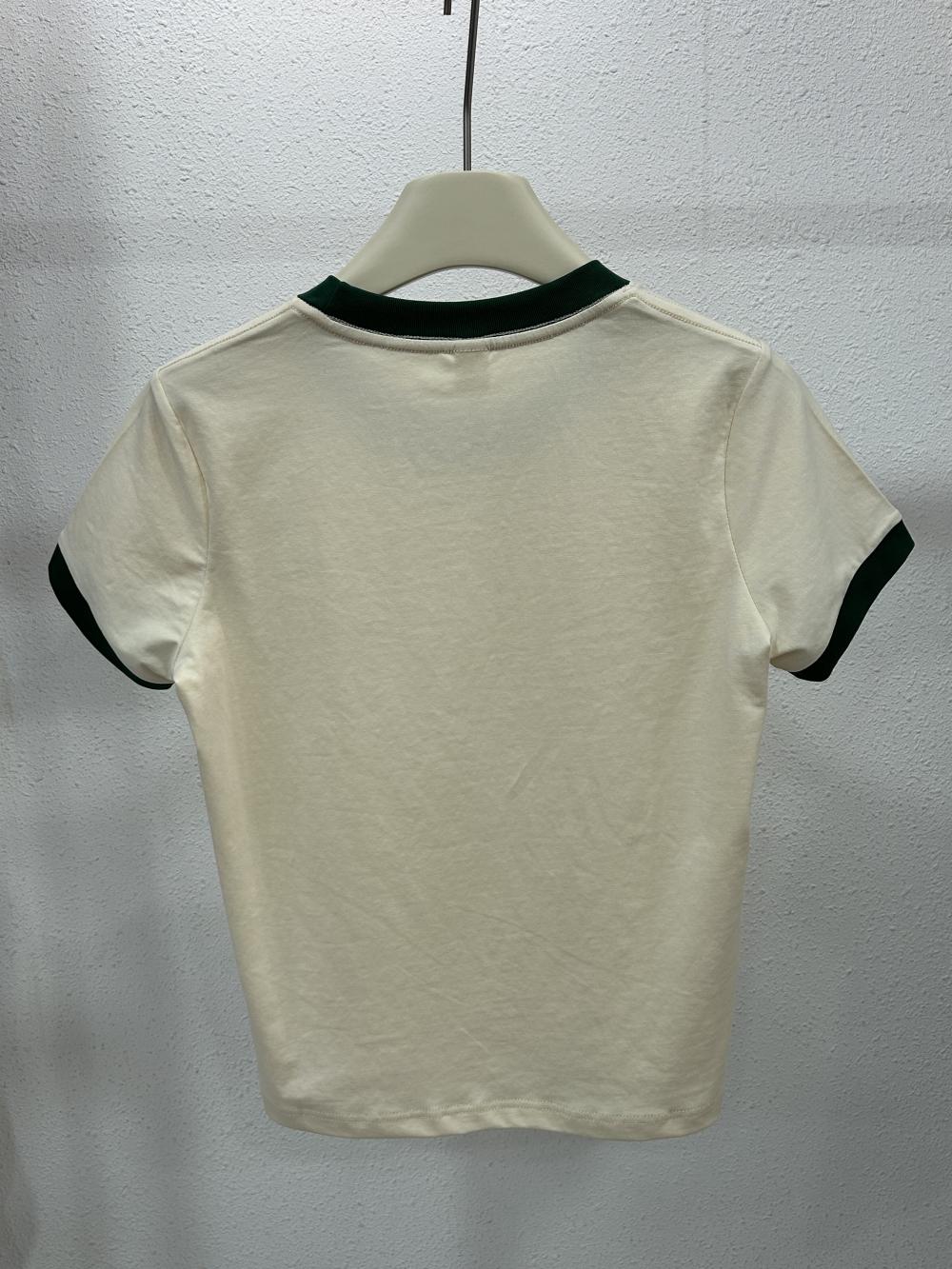 Sorona Contrast Women Regular Shoulder Crew Neck Tee (230g) view 27