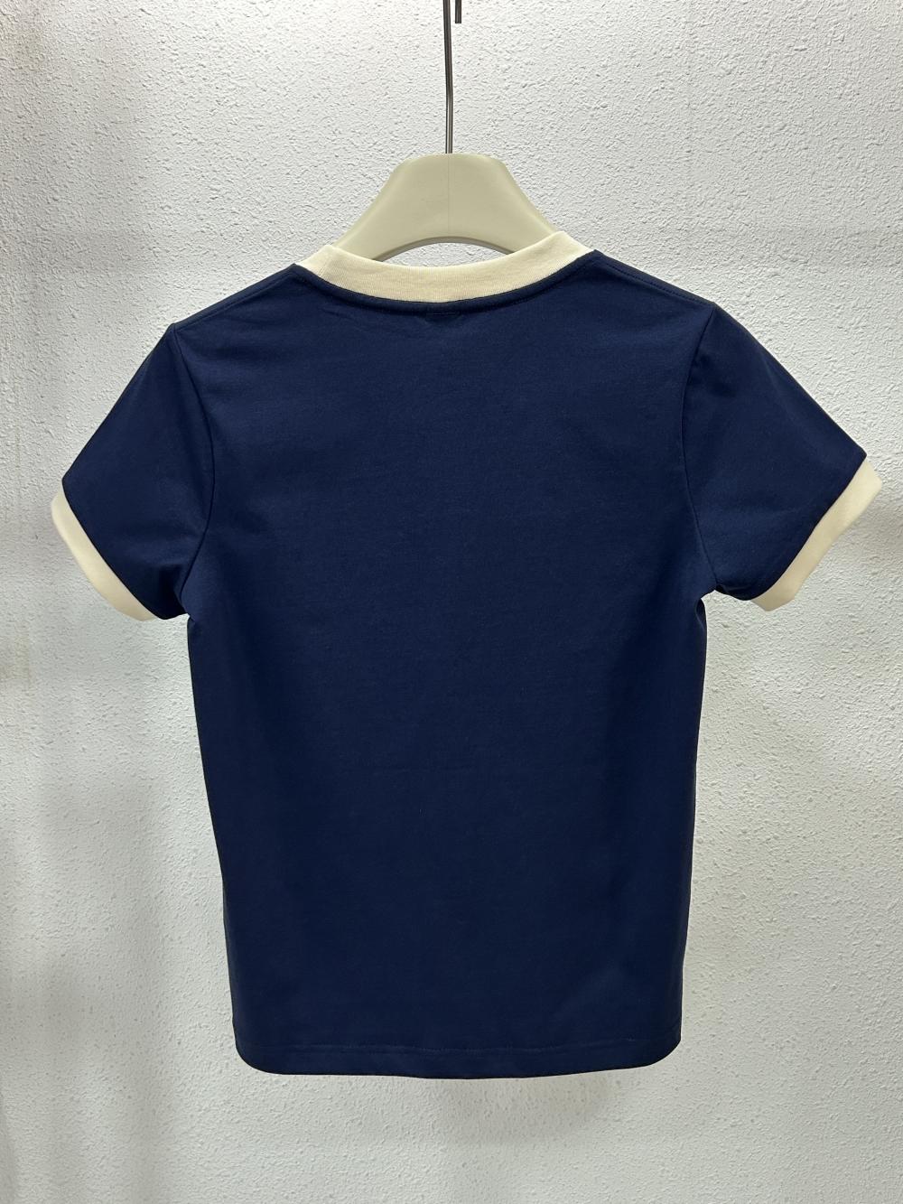 Sorona Contrast Women Regular Shoulder Crew Neck Tee (230g) view 2