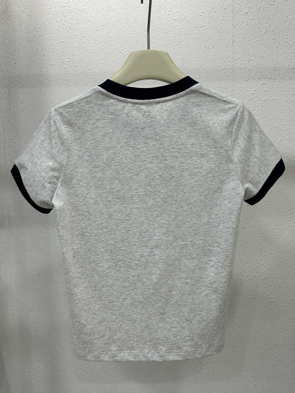 Sorona Contrast Women Regular Shoulder Crew Neck Tee (230g) view 12