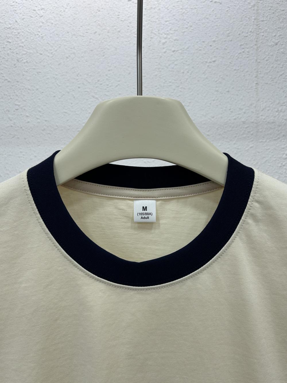 Sorona Contrast Women Regular Shoulder Crew Neck Tee (230g) view 23
