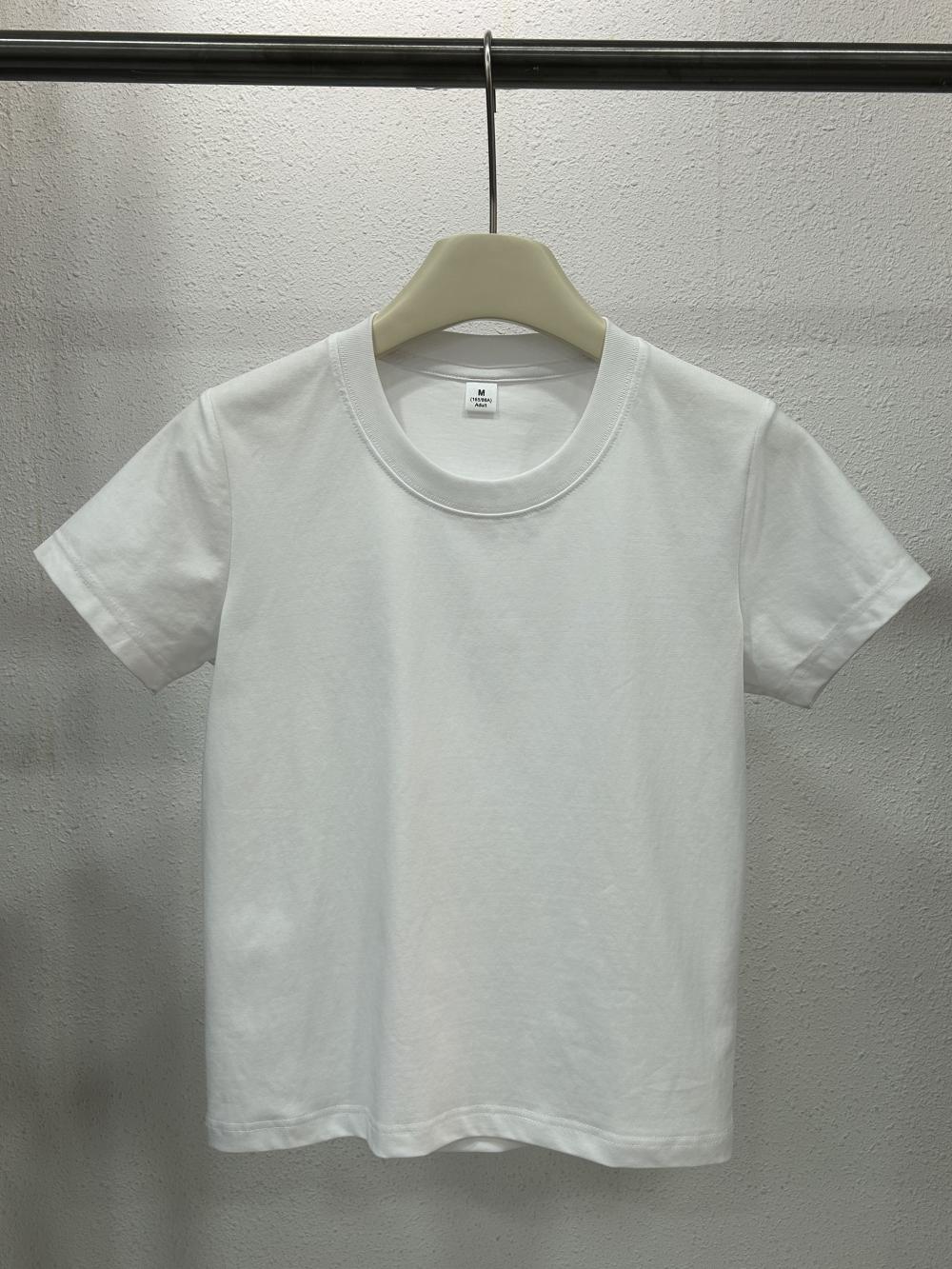 Sorona Solid Women Regular Shoulder Crew Neck Tee (230g) view 6