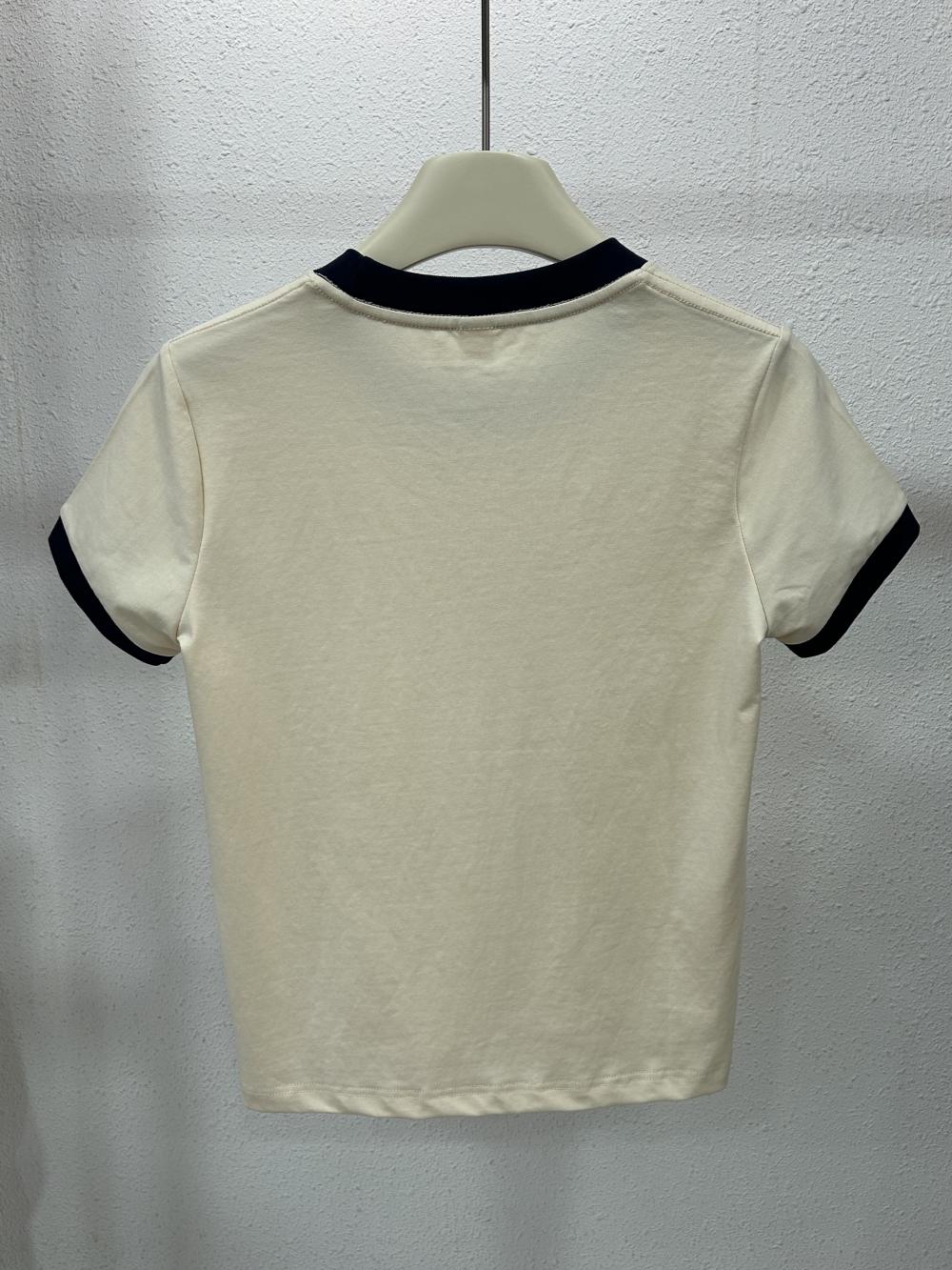 Sorona Contrast Women Regular Shoulder Crew Neck Tee (230g) view 22