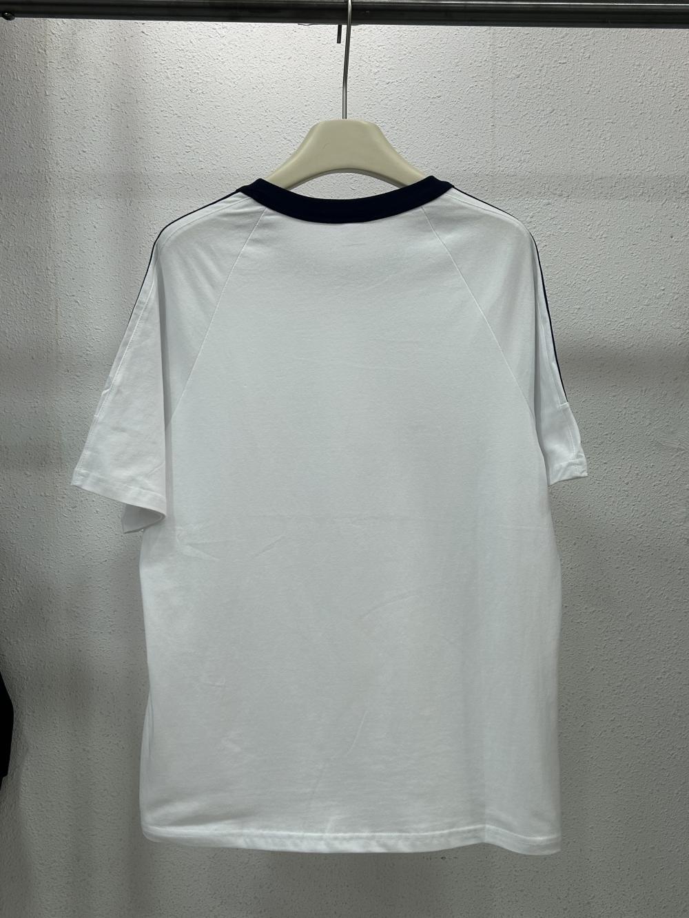 Drop Shoulder 3-Stripe Crew Tee (200g) view 27