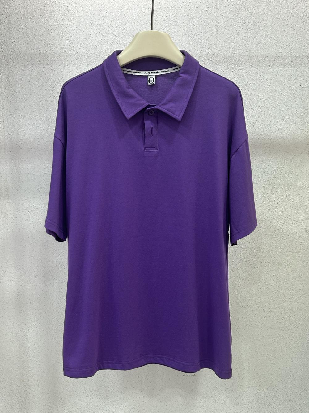 Drop Shoulder Collar Short Sleeve Polo (200g Cotton) view 45