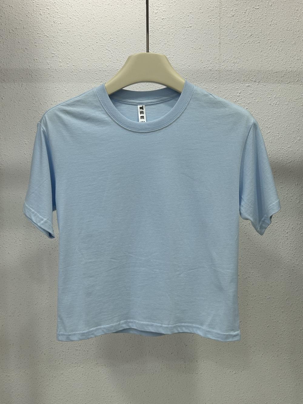 Kids Drop Shoulder Crew Neck Short Sleeve (200g Cotton) view 70