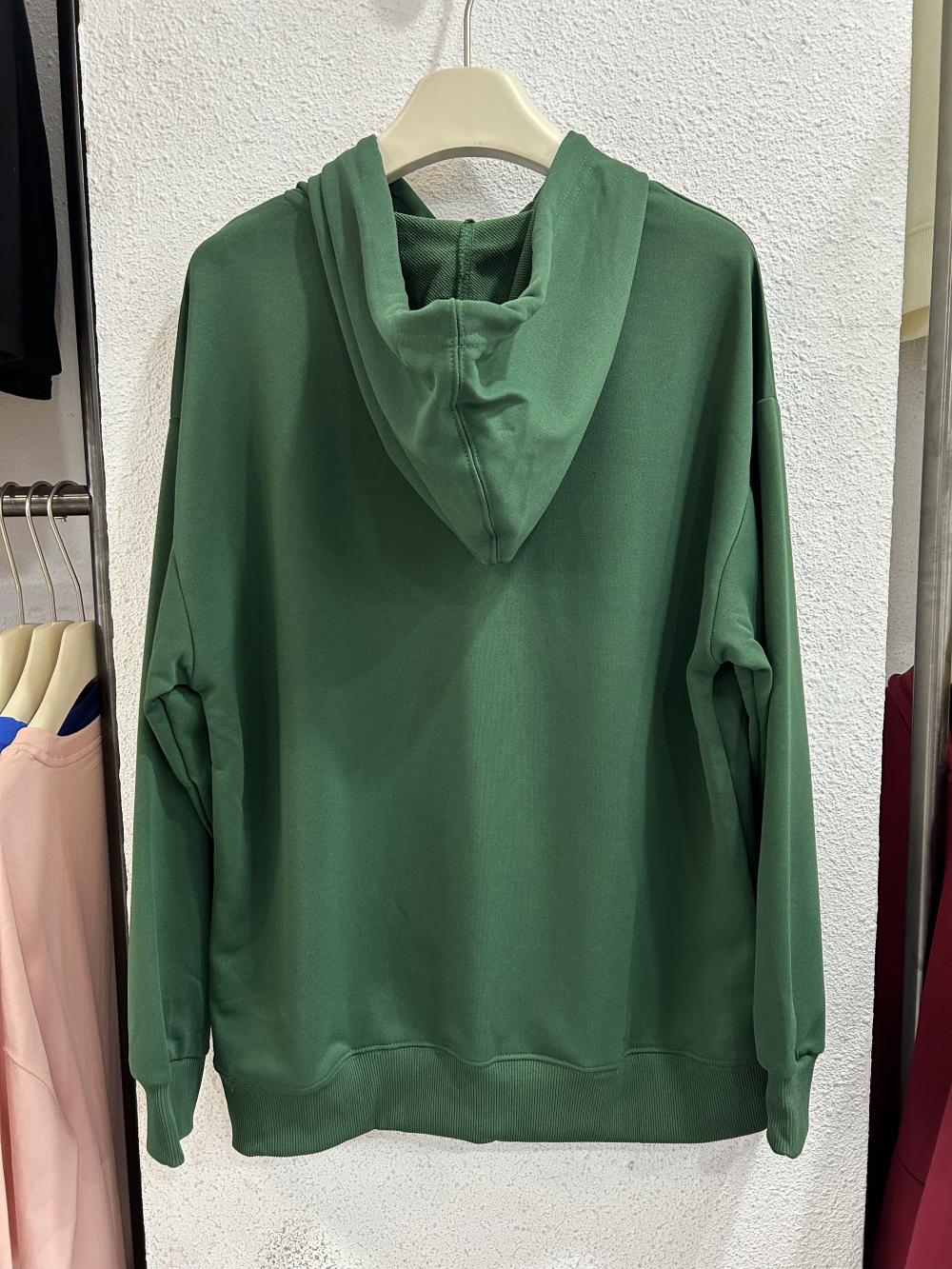 Twill Cotton-Like Drop Shoulder Hooded Pocket Sweatshirt (260g Cotton-Like) view 79