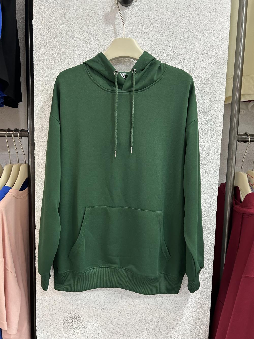 Twill Cotton-Like Drop Shoulder Hooded Pocket Sweatshirt (260g Cotton-Like) view 78