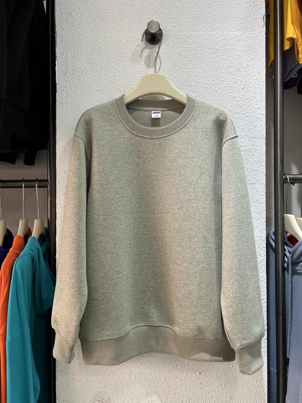 Vintage Trendy Cotton Loose Crew Sweatshirt (350g)