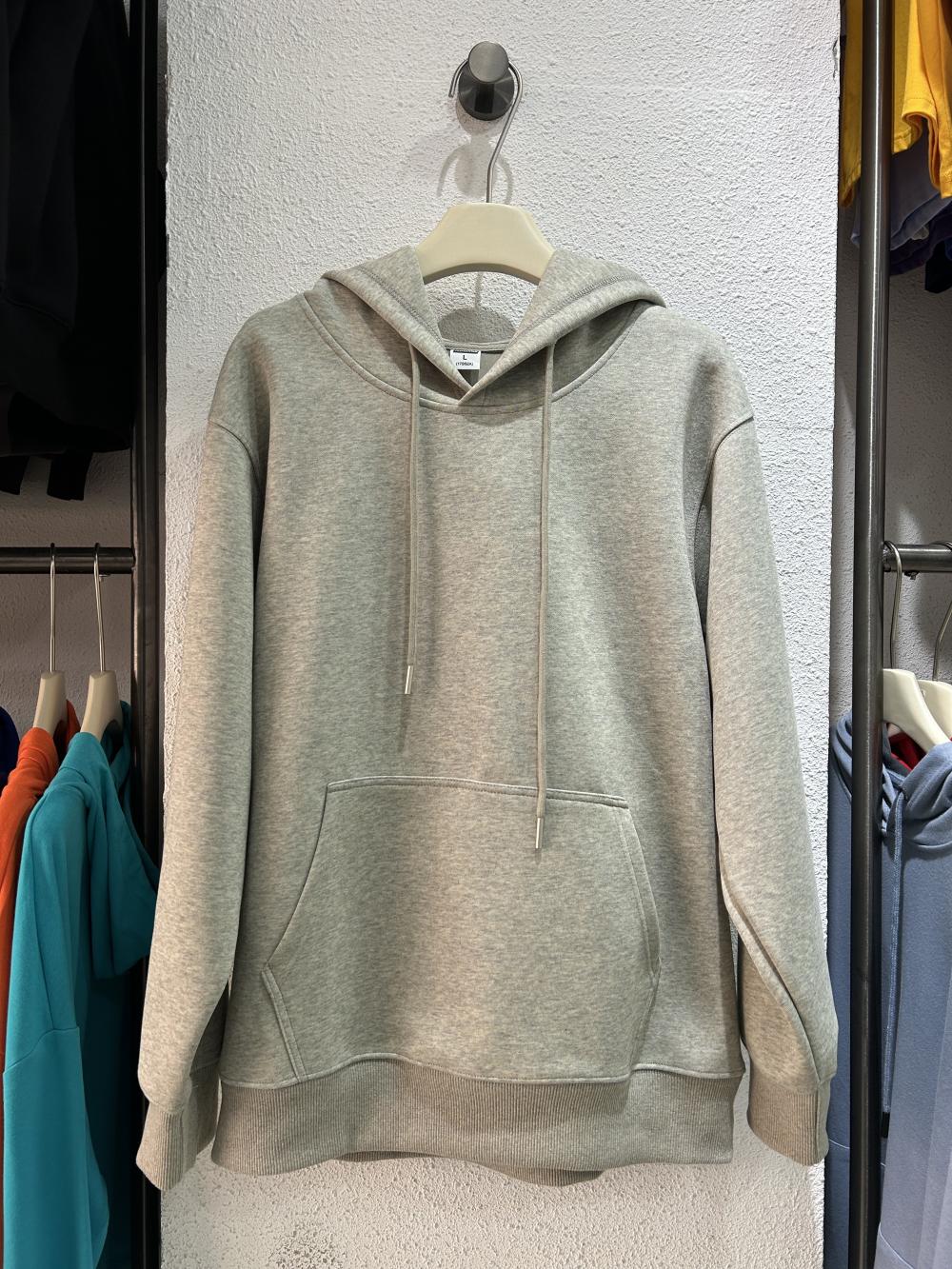 Vintage Cotton Loose Hooded Sweatshirt (350g)