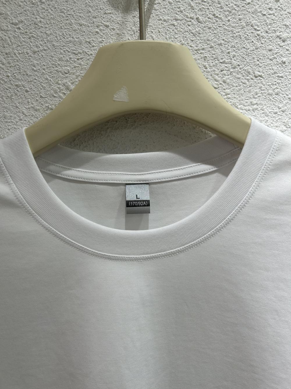 50s Reversible Cooling Breathable Cotton Crew Neck Tee view 3
