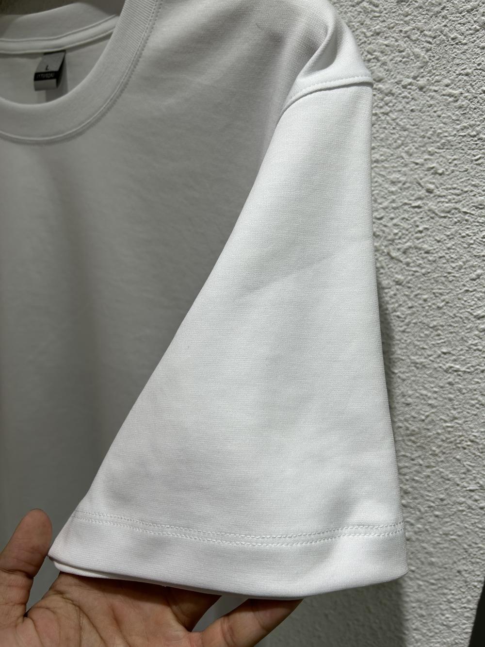 50s Reversible Cooling Breathable Cotton Crew Neck Tee view 4
