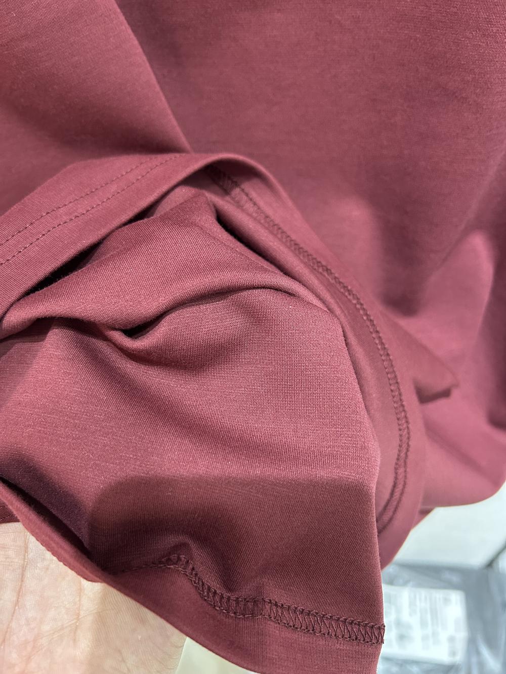 50s Solid Half-Zip Stand Collar Tee view 5