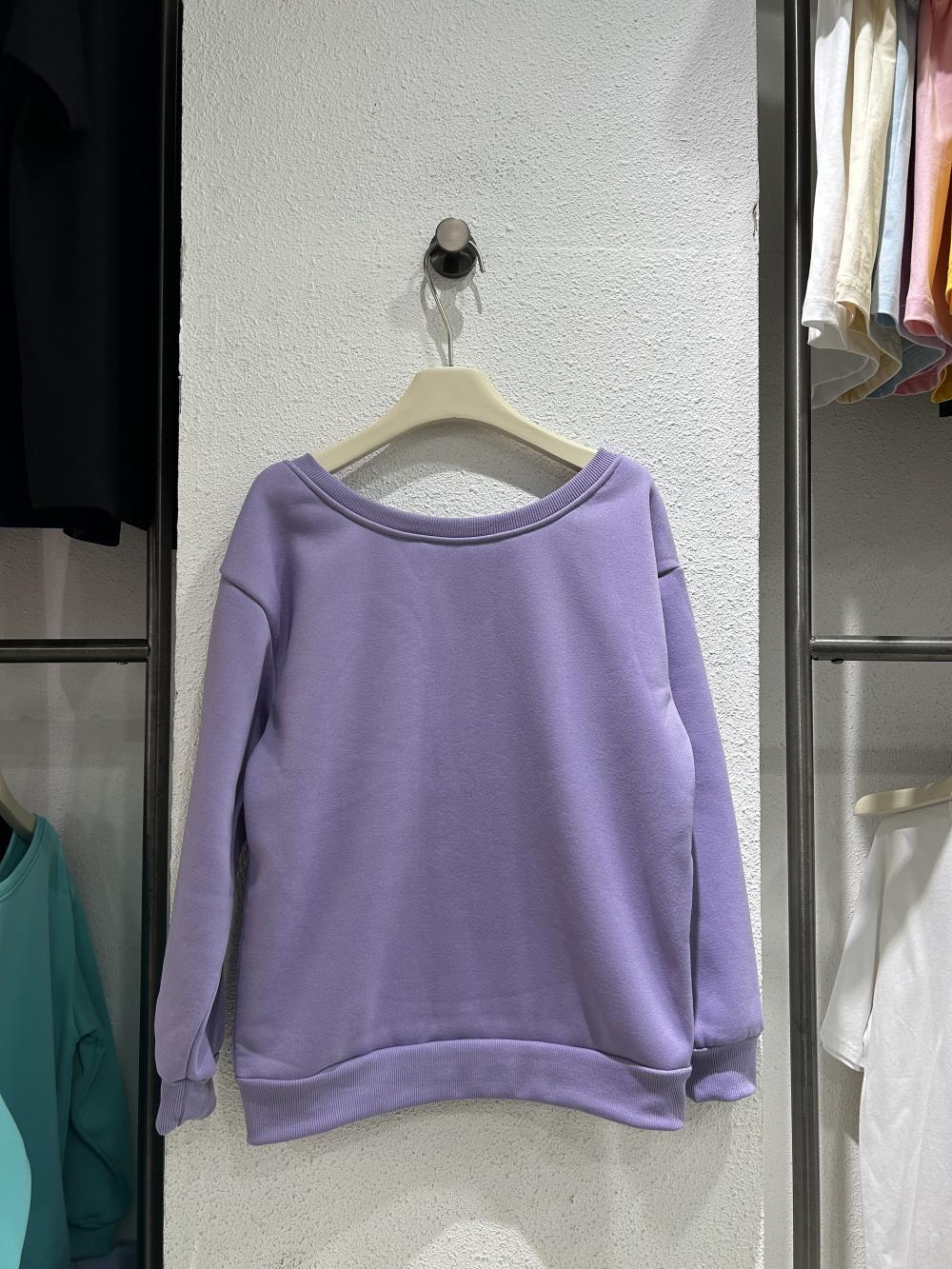 Wide Neckline Sweatshirt view 7