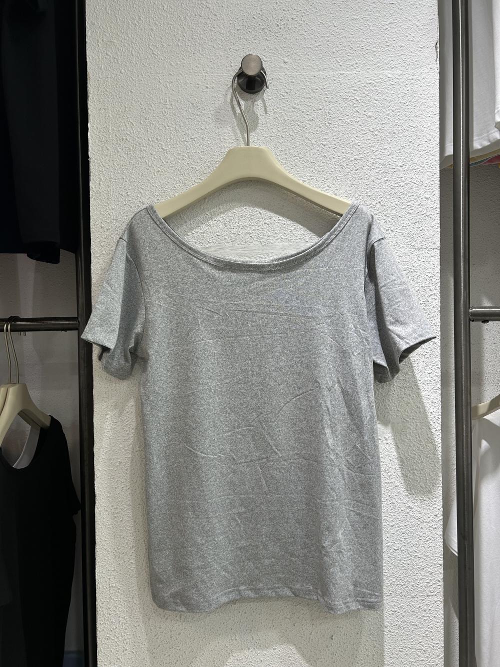 Off-Shoulder Wide Neck Tee Modal view 5