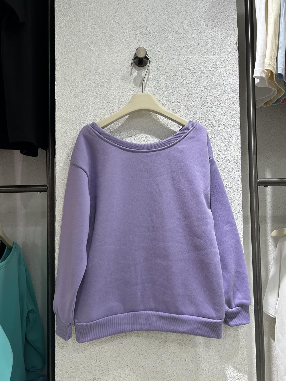 Wide Neckline Sweatshirt view 8