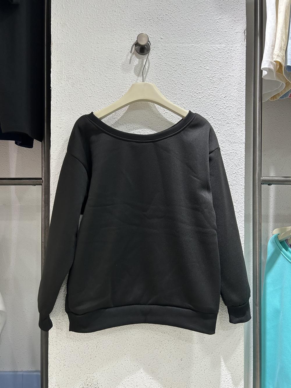 Wide Neckline Sweatshirt view 6