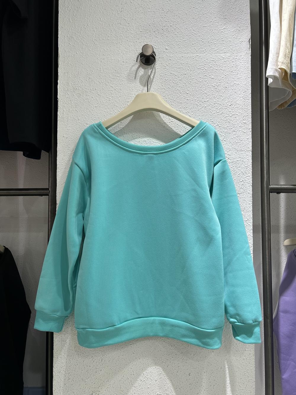 Wide Neckline Sweatshirt view 4