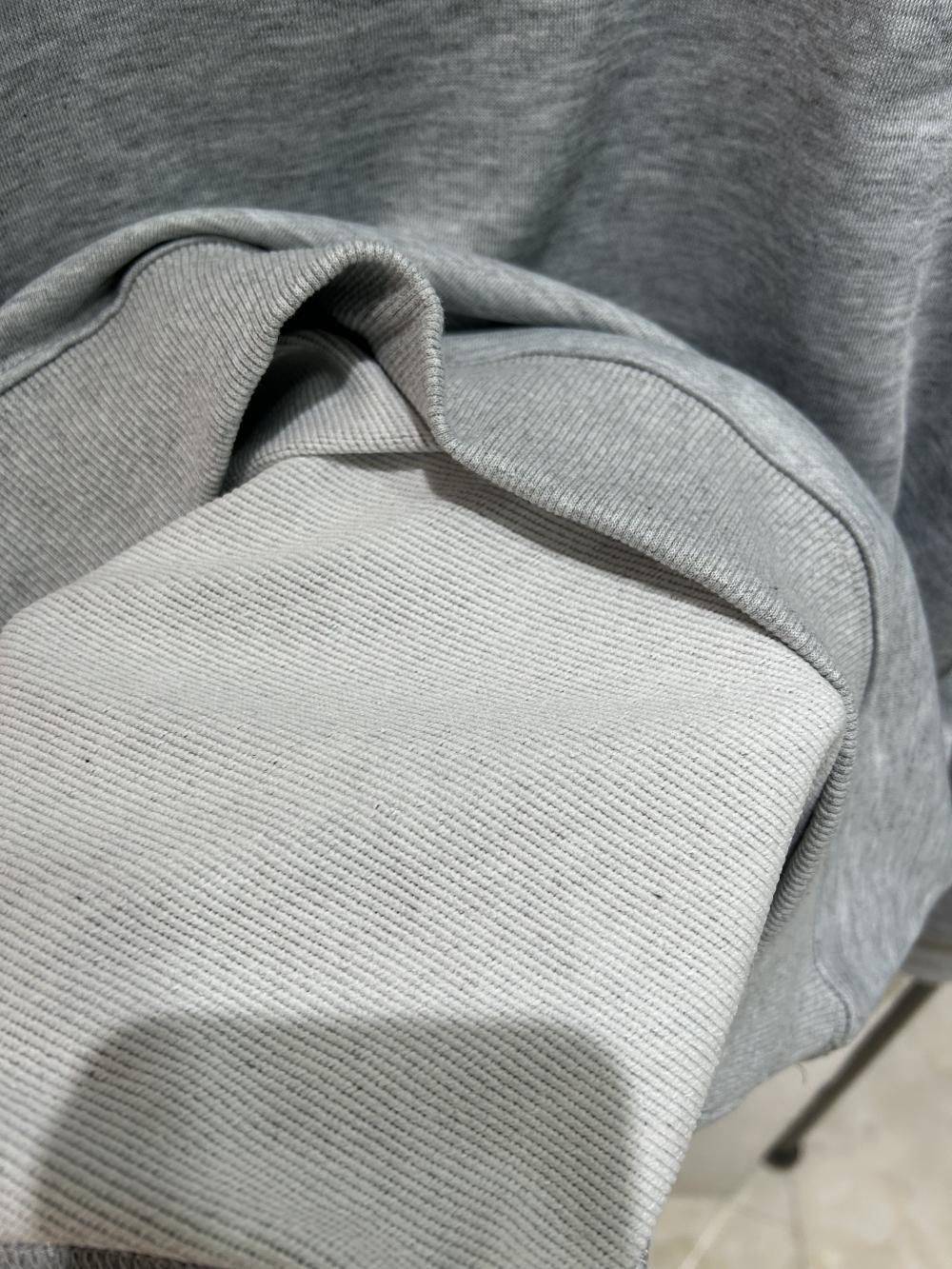 Twill Cotton-Like Crew Neck Sweatshirt view 15