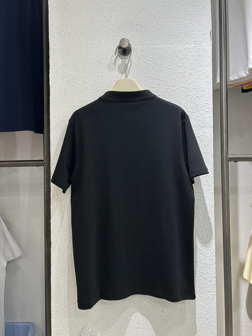 50s Solid Half-Zip Stand Collar Tee view 19