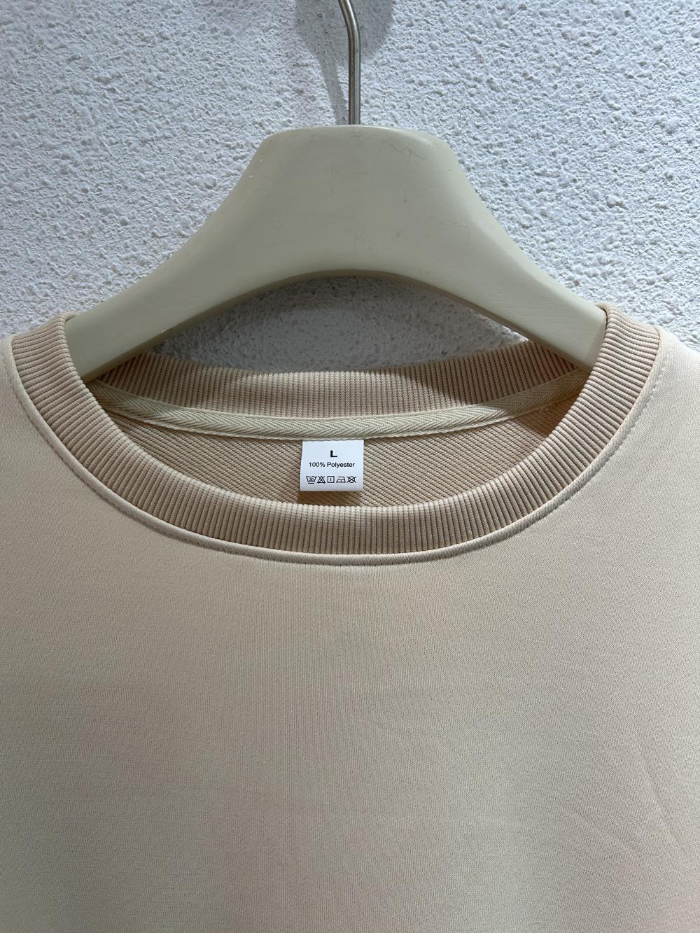 Twill Cotton-Like Crew Neck Sweatshirt view 8