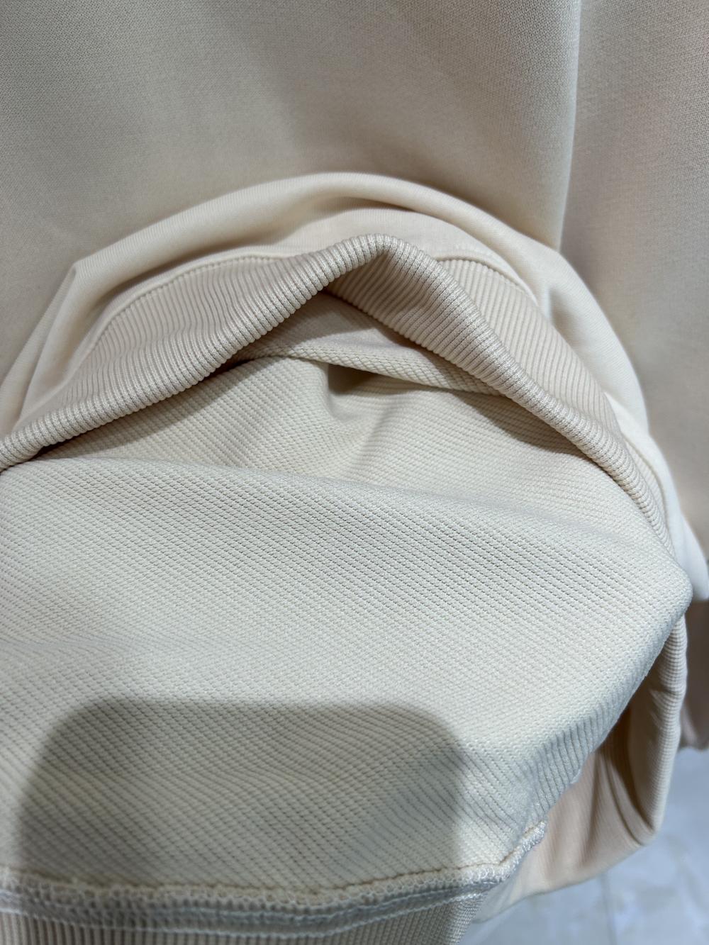 Twill Cotton-Like Crew Neck Sweatshirt view 10