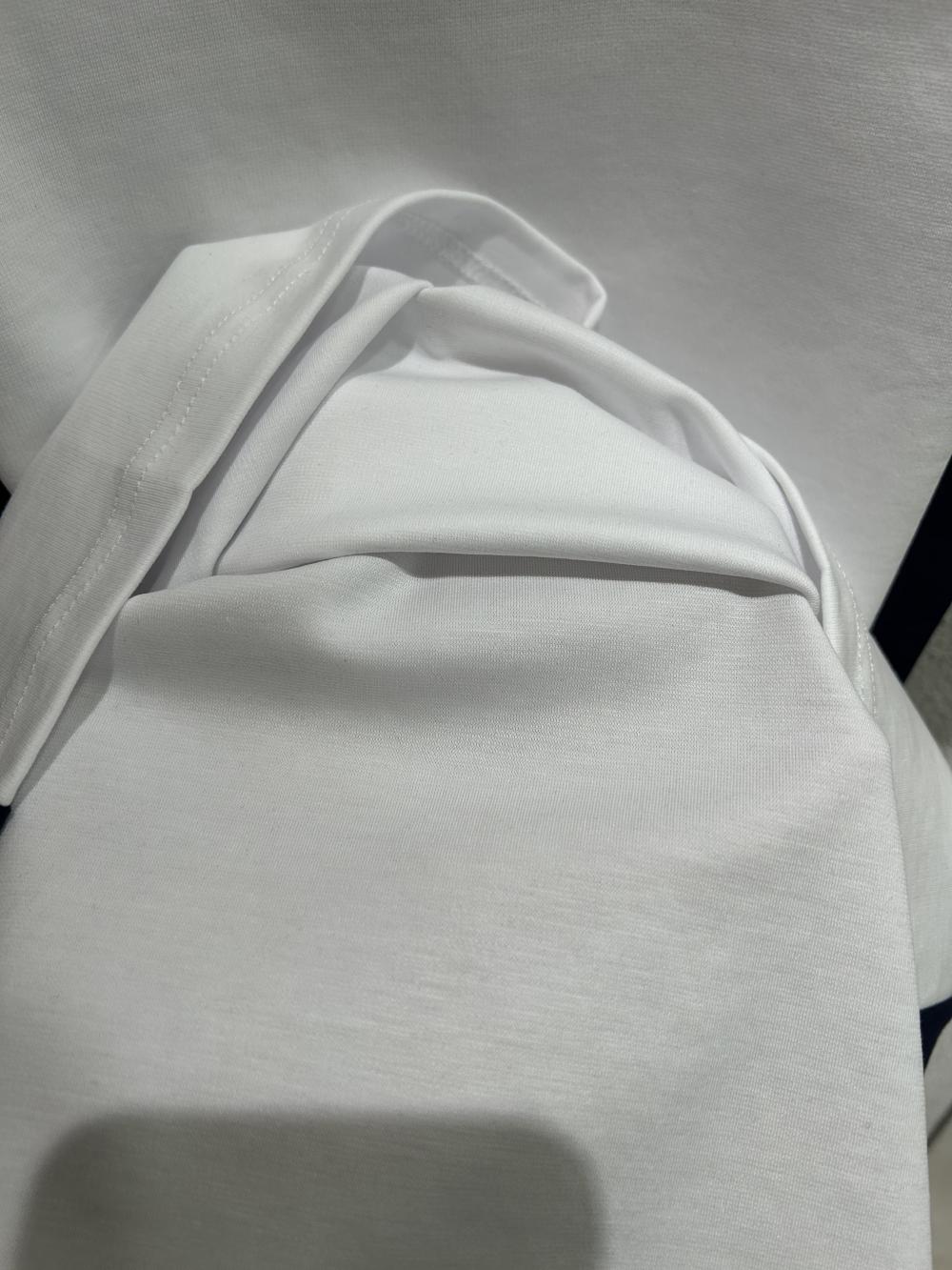50s Colorblock Half-Zip Stand Collar Tee view 10