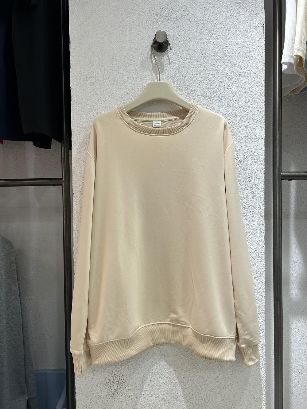 Twill Cotton-Like Crew Neck Sweatshirt view 6