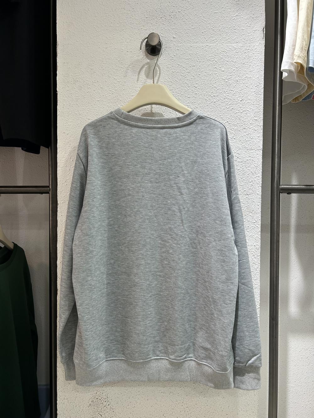 Twill Cotton-Like Crew Neck Sweatshirt view 12