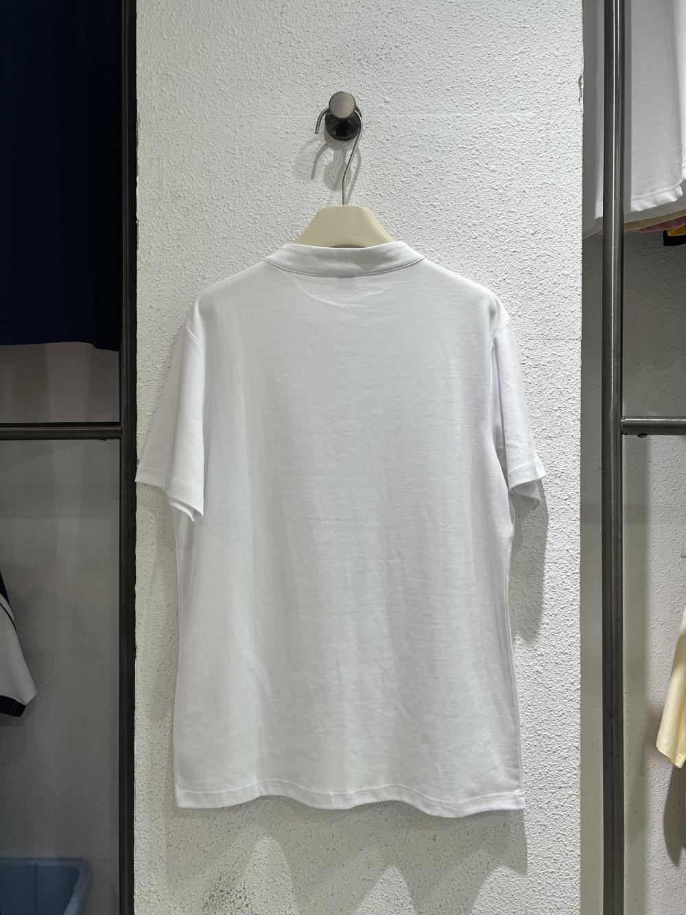 50s Solid Half-Zip Stand Collar Tee view 12