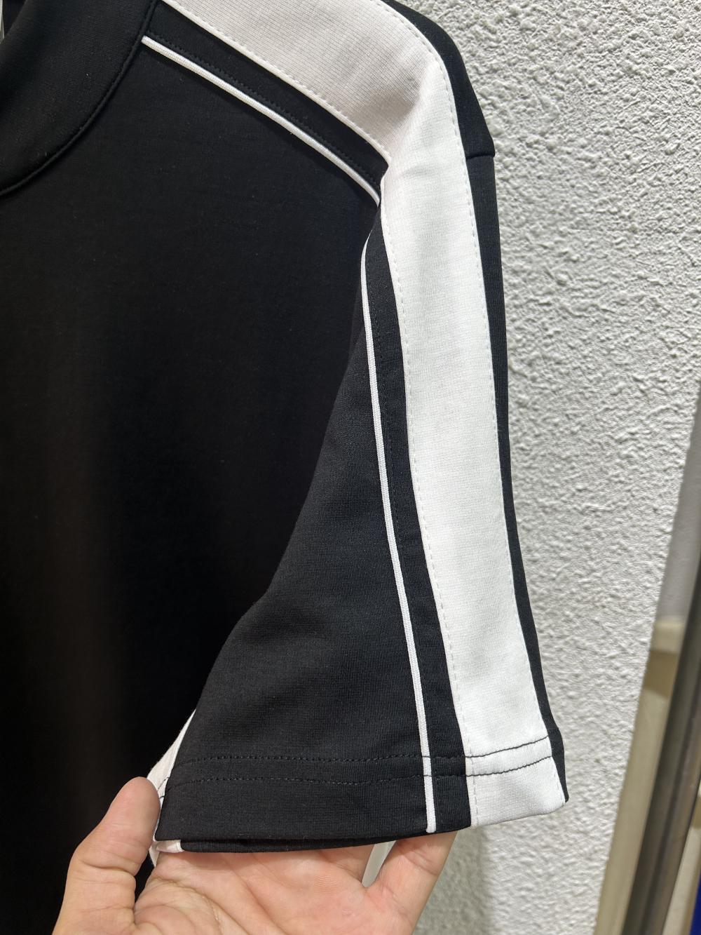 50s Colorblock Half-Zip Stand Collar Tee view 14
