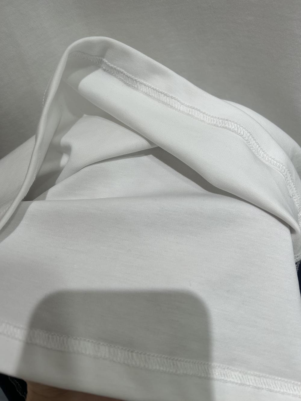 50s Colorblock Front Shoulder Stand Collar Tee view 22
