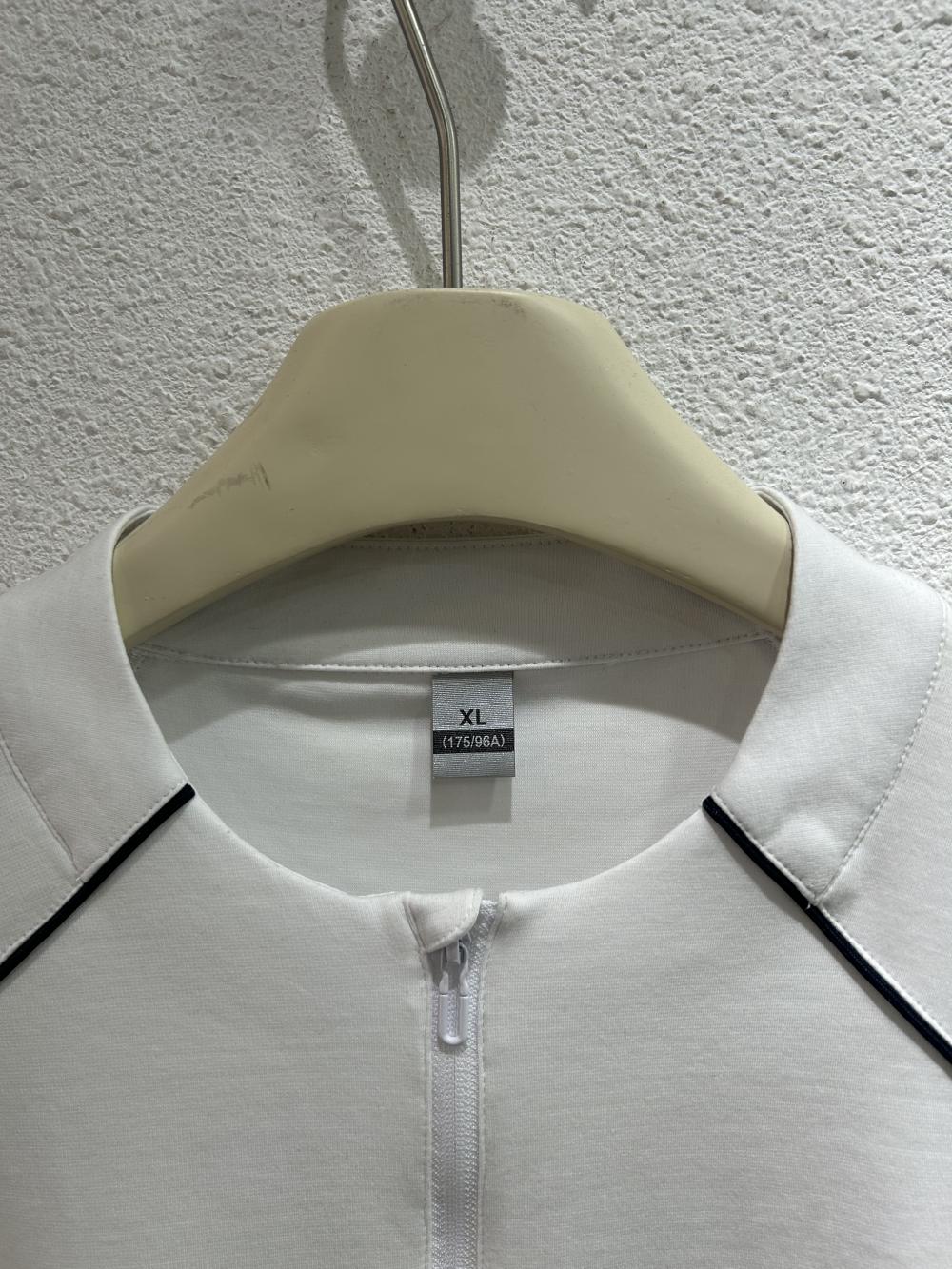 50s Colorblock Front Shoulder Stand Collar Tee view 20