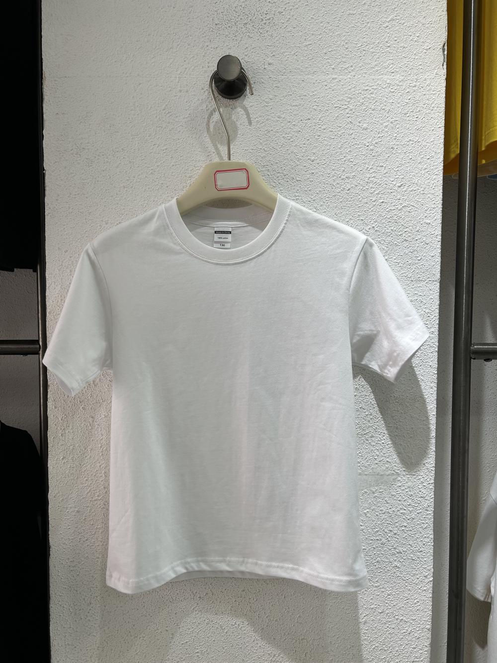 Kids Cotton Loose Crew Neck Short Sleeve